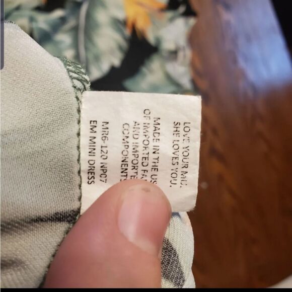 Show  me your mumu em palm print mini dress sz XS - Picture 5 of 6